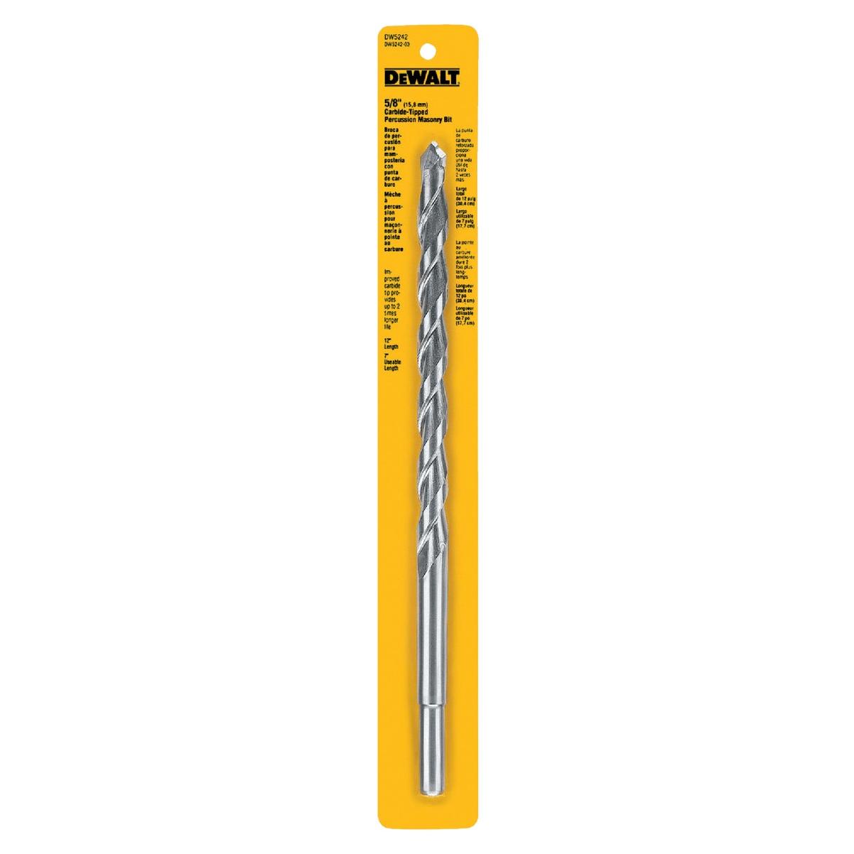 DEWALT 5/8 In. x 12 In. Masonry Drill Bit
