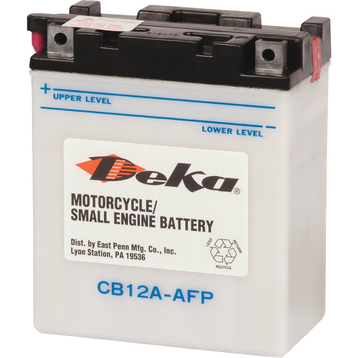Deka 12-Volt 12 AH Powersport Battery, Left Front Positive Terminal