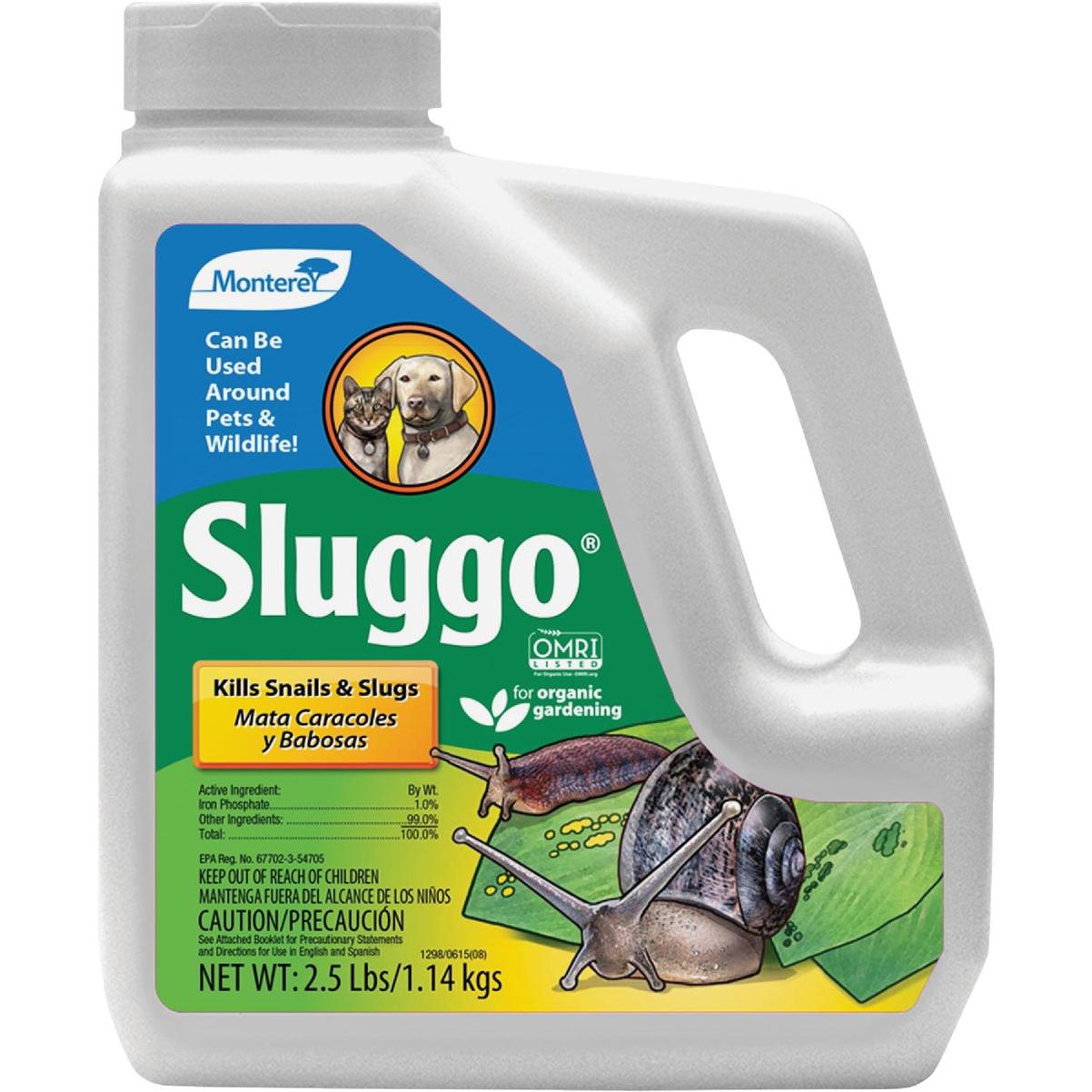 Monterey Sluggo 2-1/2 Lb. Ready To Use Granules Organic Slug & Snail Killer