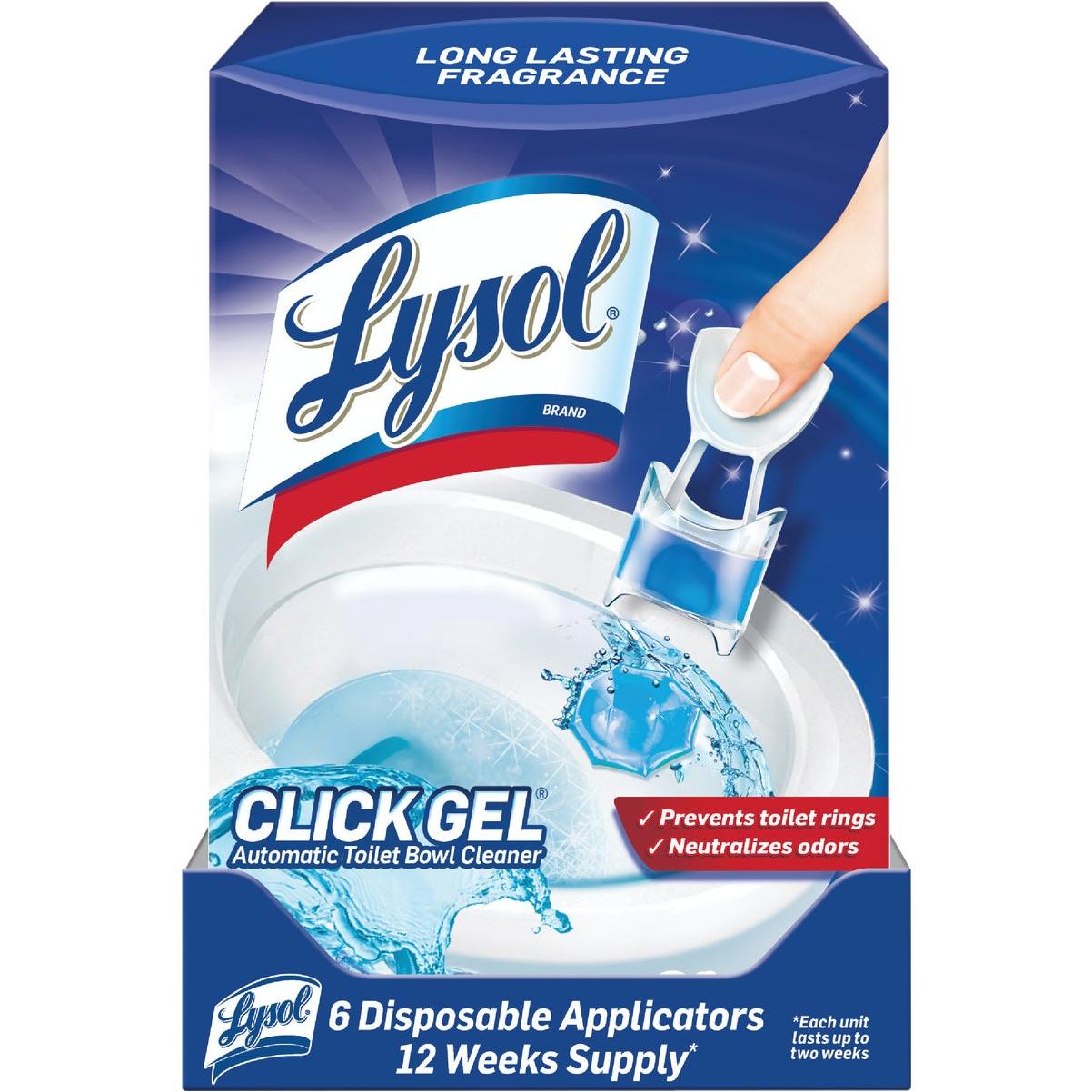 Lysol Click Gel Ocean Fresh Automatic Toilet Bowl Cleaner - 4PK