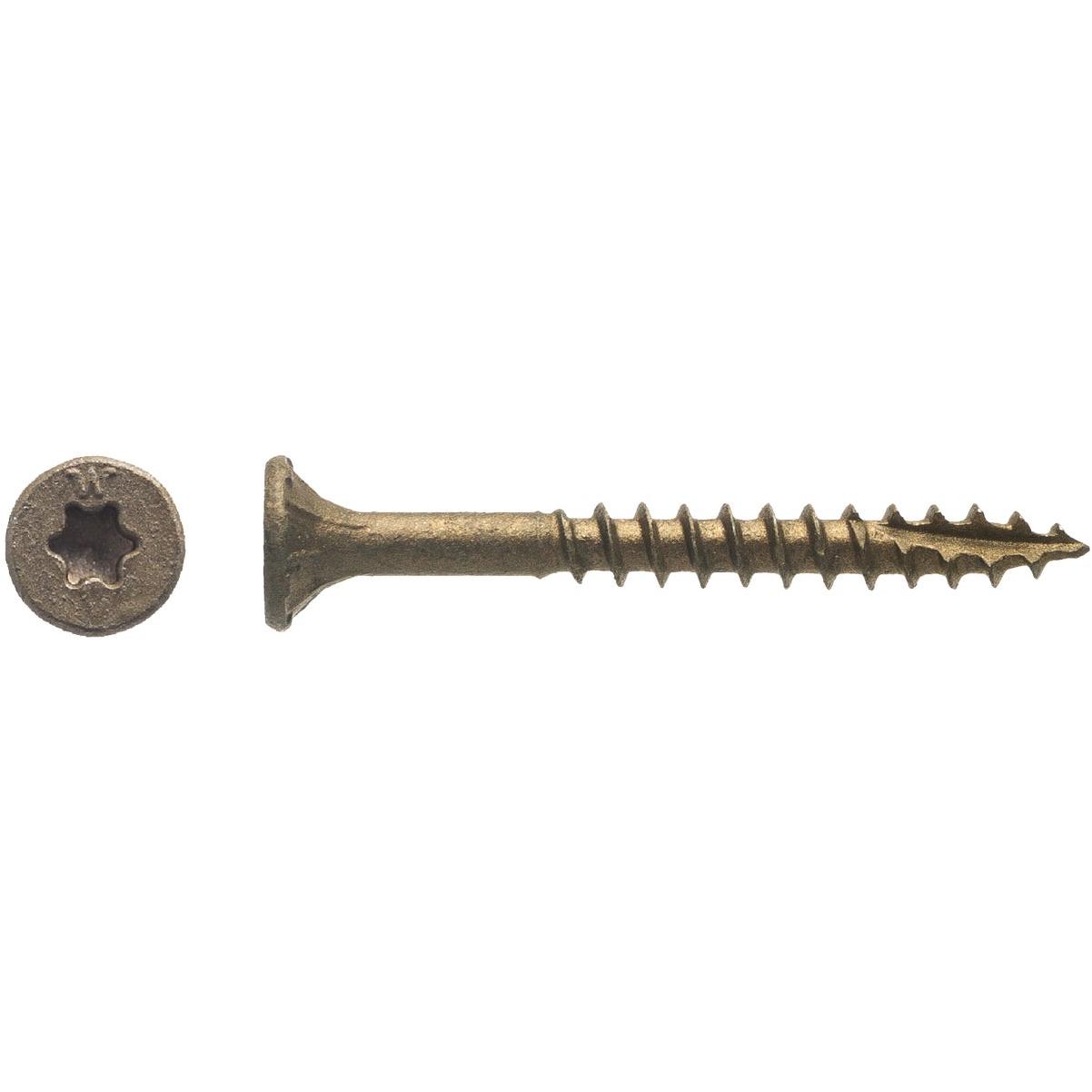 Big Timber #8 x 1-1/2 In. Bronze Flat Head Wood Screw (980-Count, 5 Lb.)