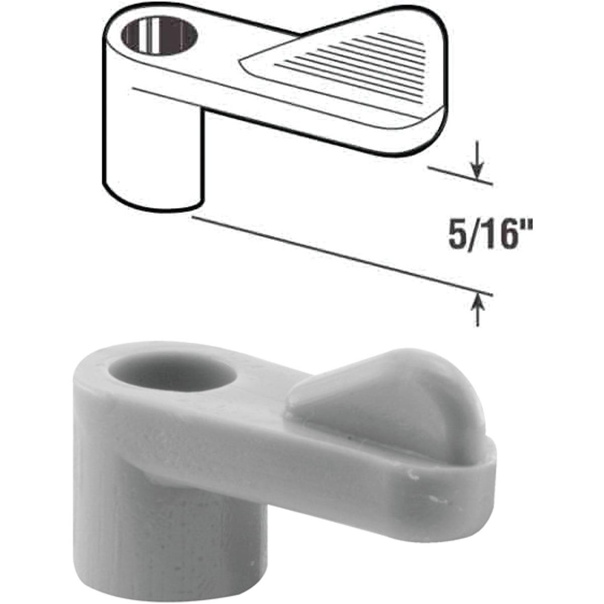Prime-Line 5/16 In. Gray Swivel Plastic Screen Clips with Screws