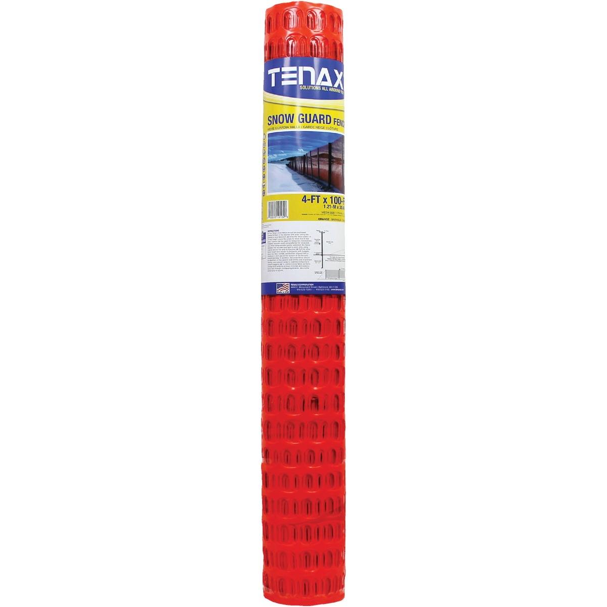 Tenax Snow Guard 4 ft. H X 100 ft. L Polyethylene Snow Fence Orange Tenax Snow Guard 4 ft. H X 100 ft. L Polyethylene Snow Fence Orange