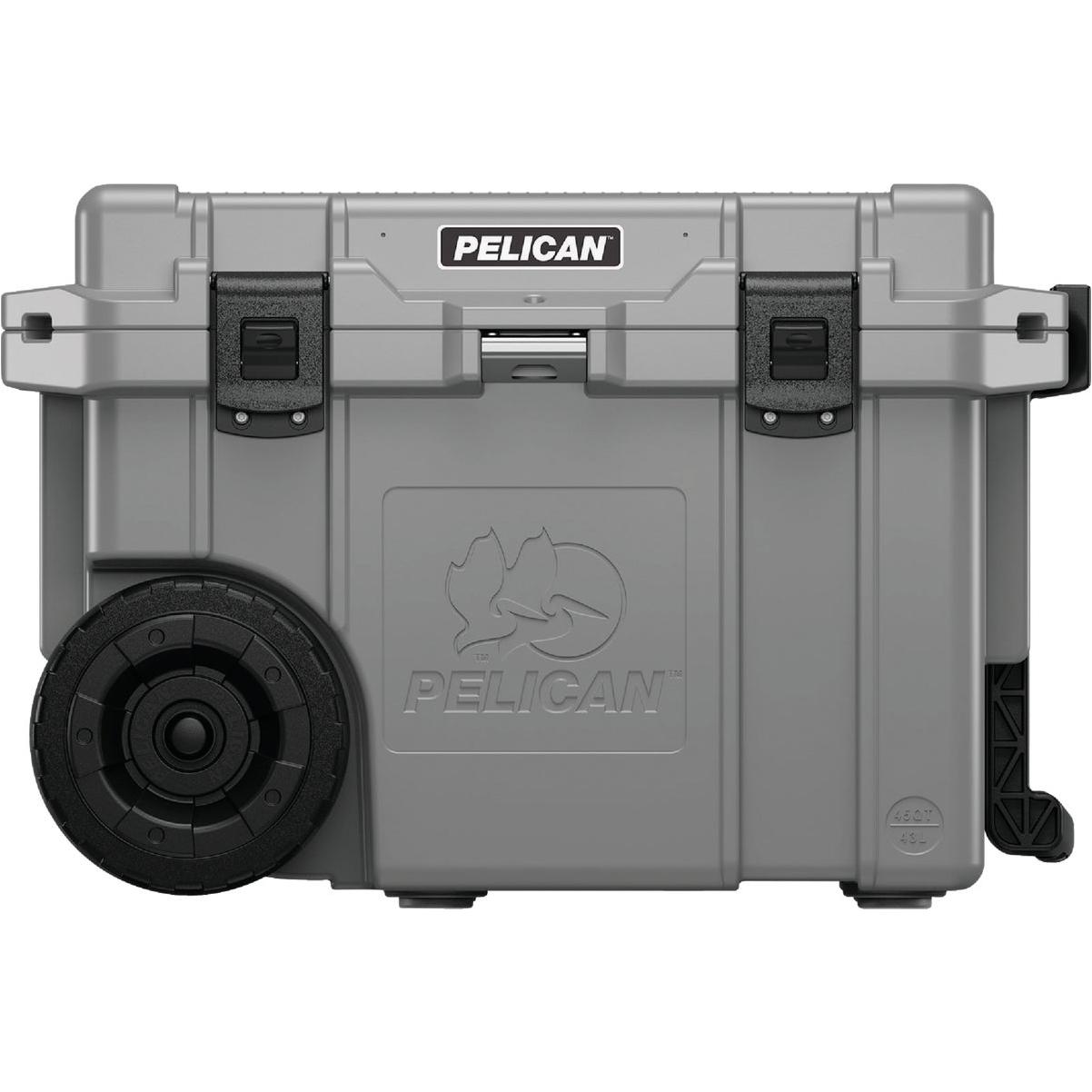 Pelican Elite 45 Qt. 2-Wheeled Cooler, Dark Gray
