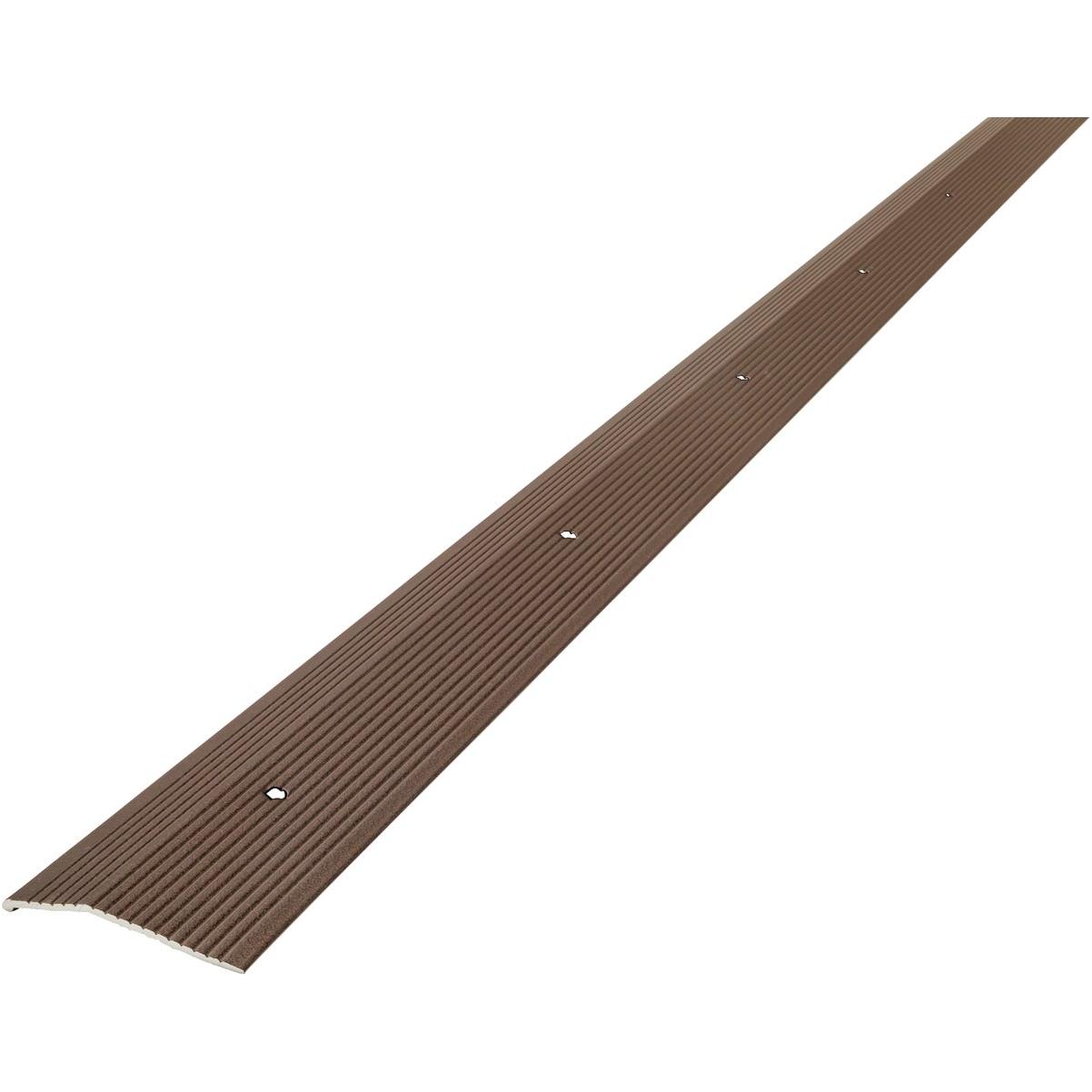 M-D Building Products 2 In. X 72 In. Forest Brown Aluminum Carpet Trim with Screw Nails