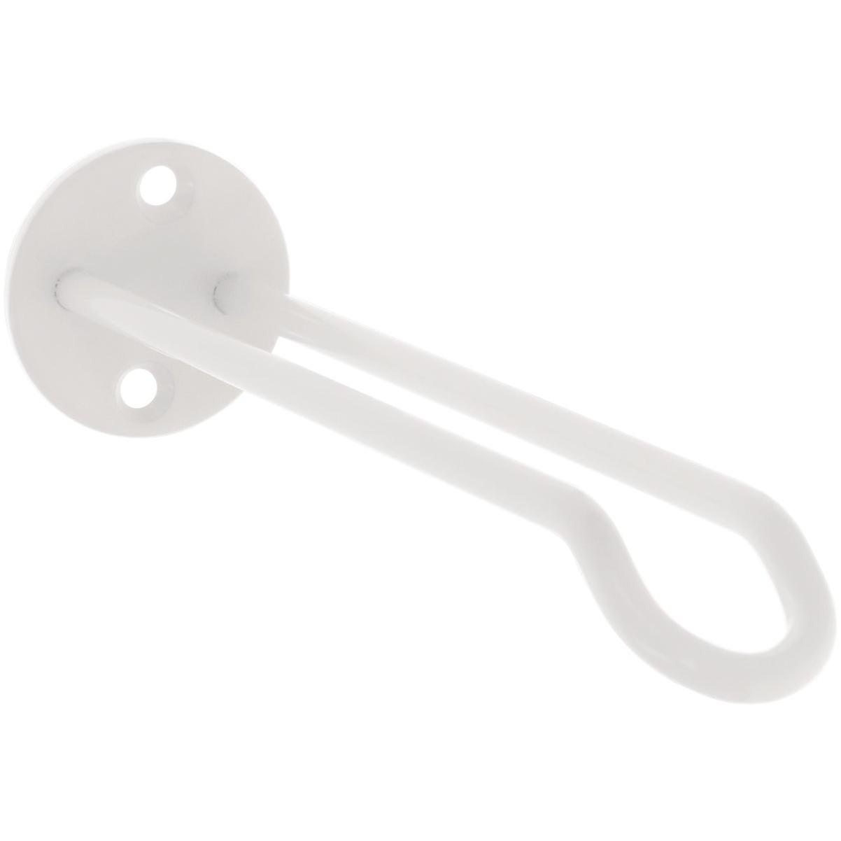 National Hardware 7 In. White Steel Wall Base Plant Hanger