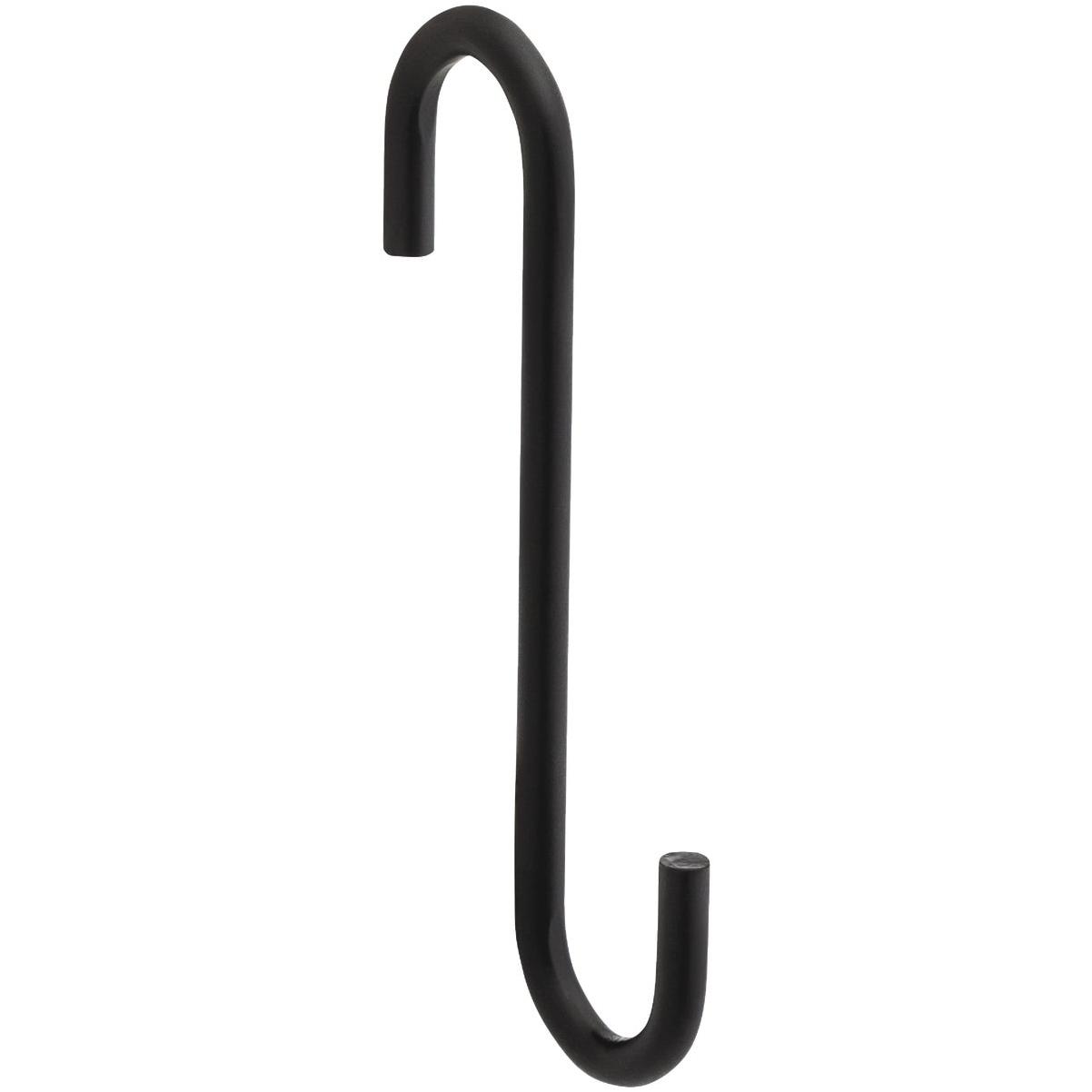 National Hardware 4 In. Black Steel Modern Small S-Hook Plant Hanger