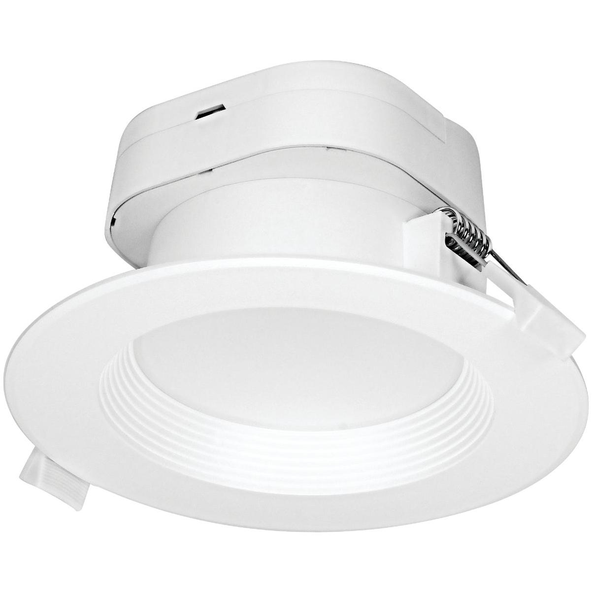 Satco 4 In. Direct Wired IC Rated White 4000K LED Recessed Light Kit