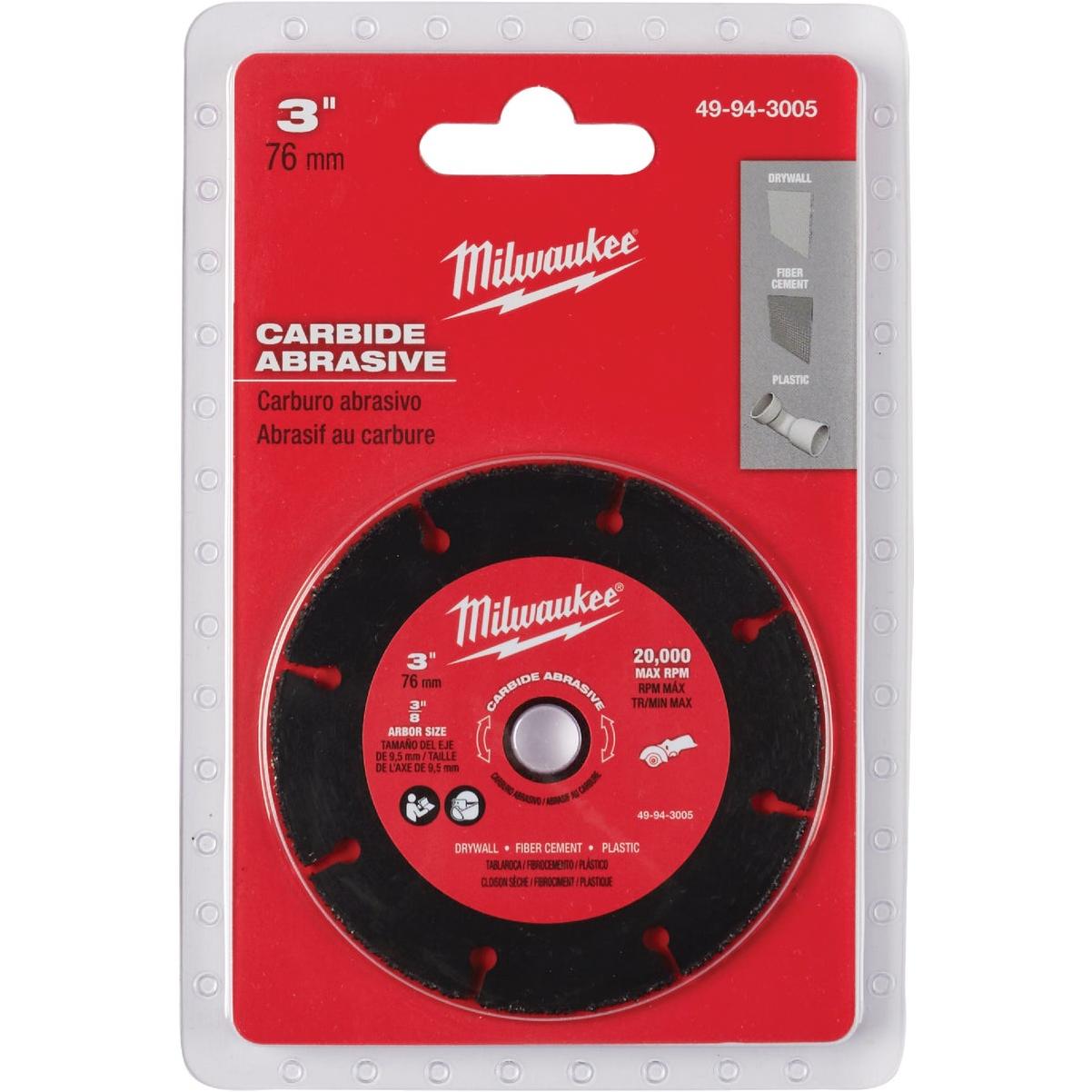 Milwaukee 3 In. Carbide Abrasive Cutoff Wheel
