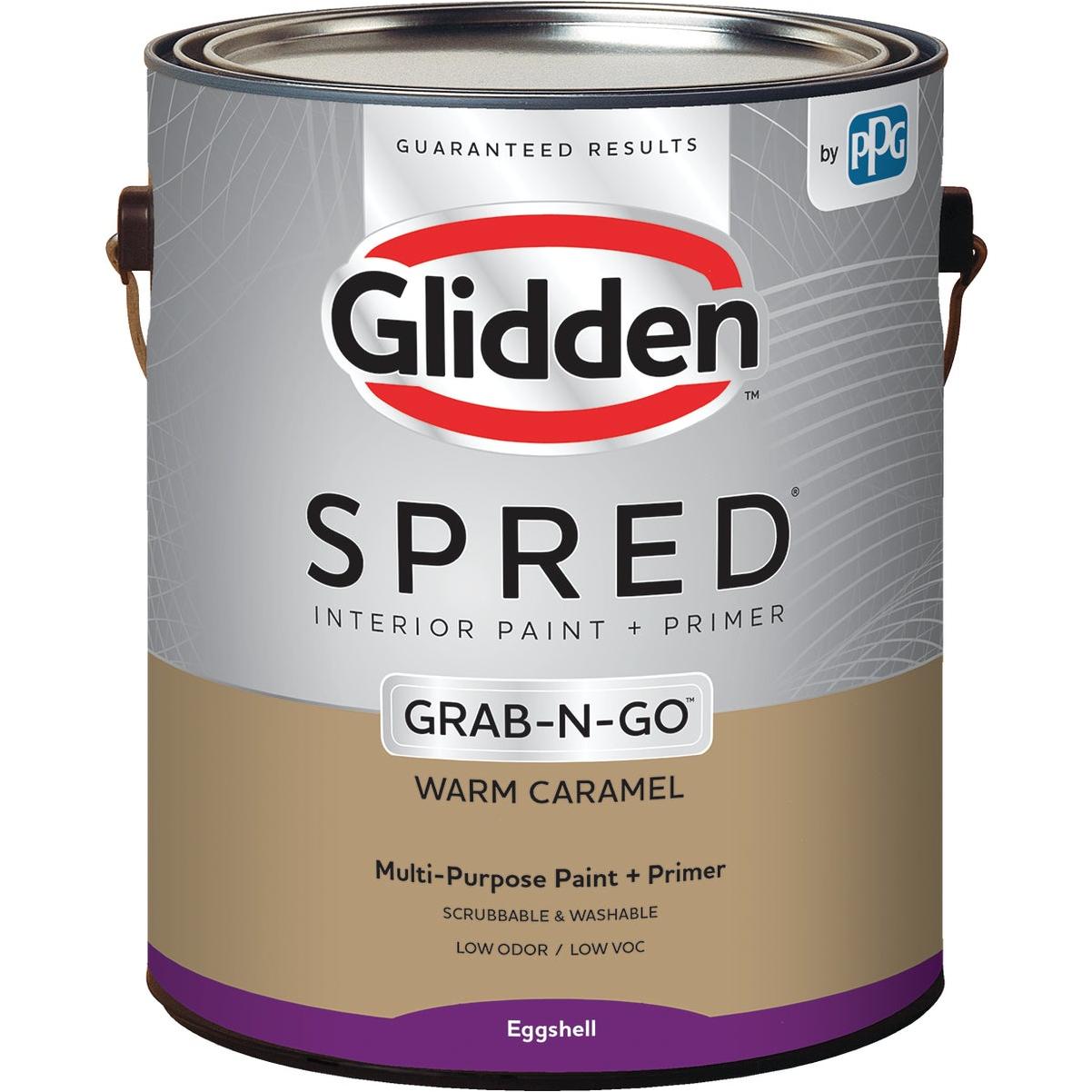 Glidden Spred Interior Paint + Primer Grab-N-Go - Warm Caramel - Eggshell - 1 G