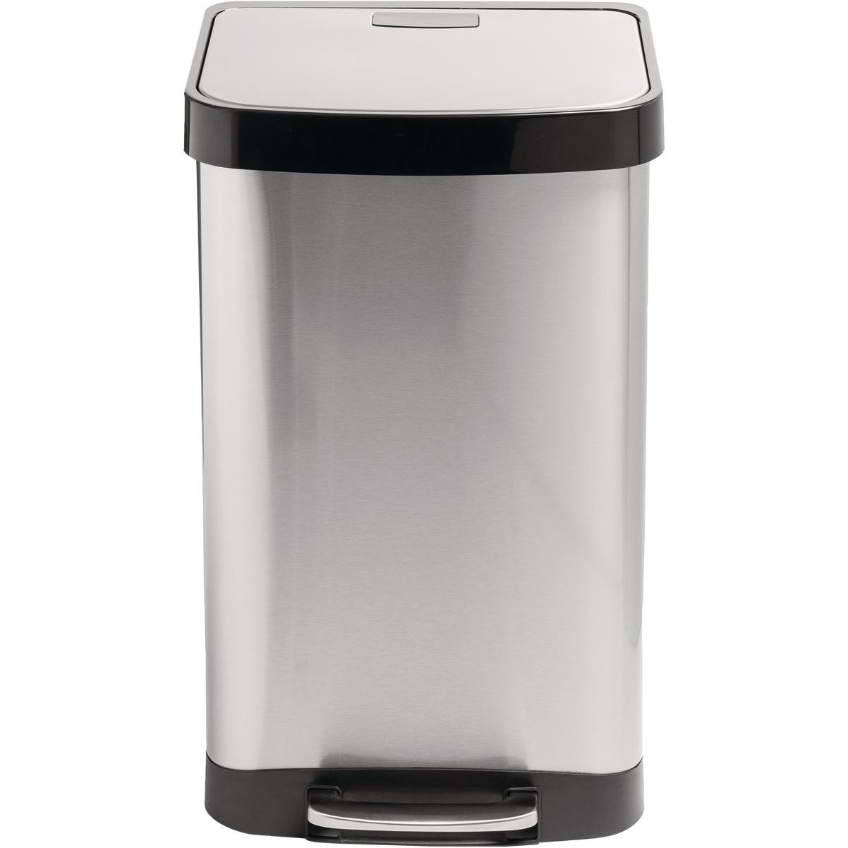 Ninestars 13.2 Gal. Stainless Steel Foot Pedal Trash Can