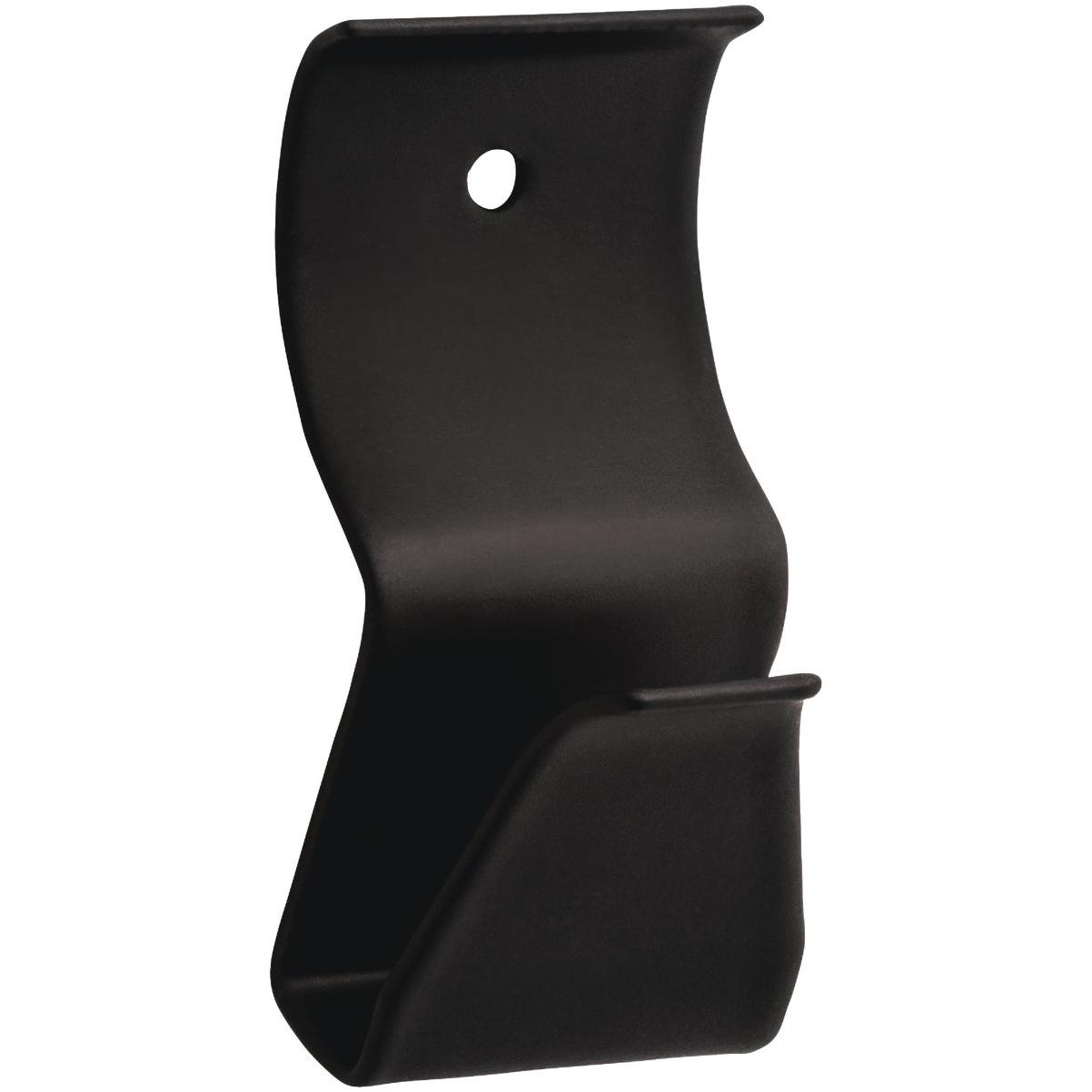 National Hardware 1-7/16 In. Black Steel Siding Hook Plant Hanger (4-Pack)
