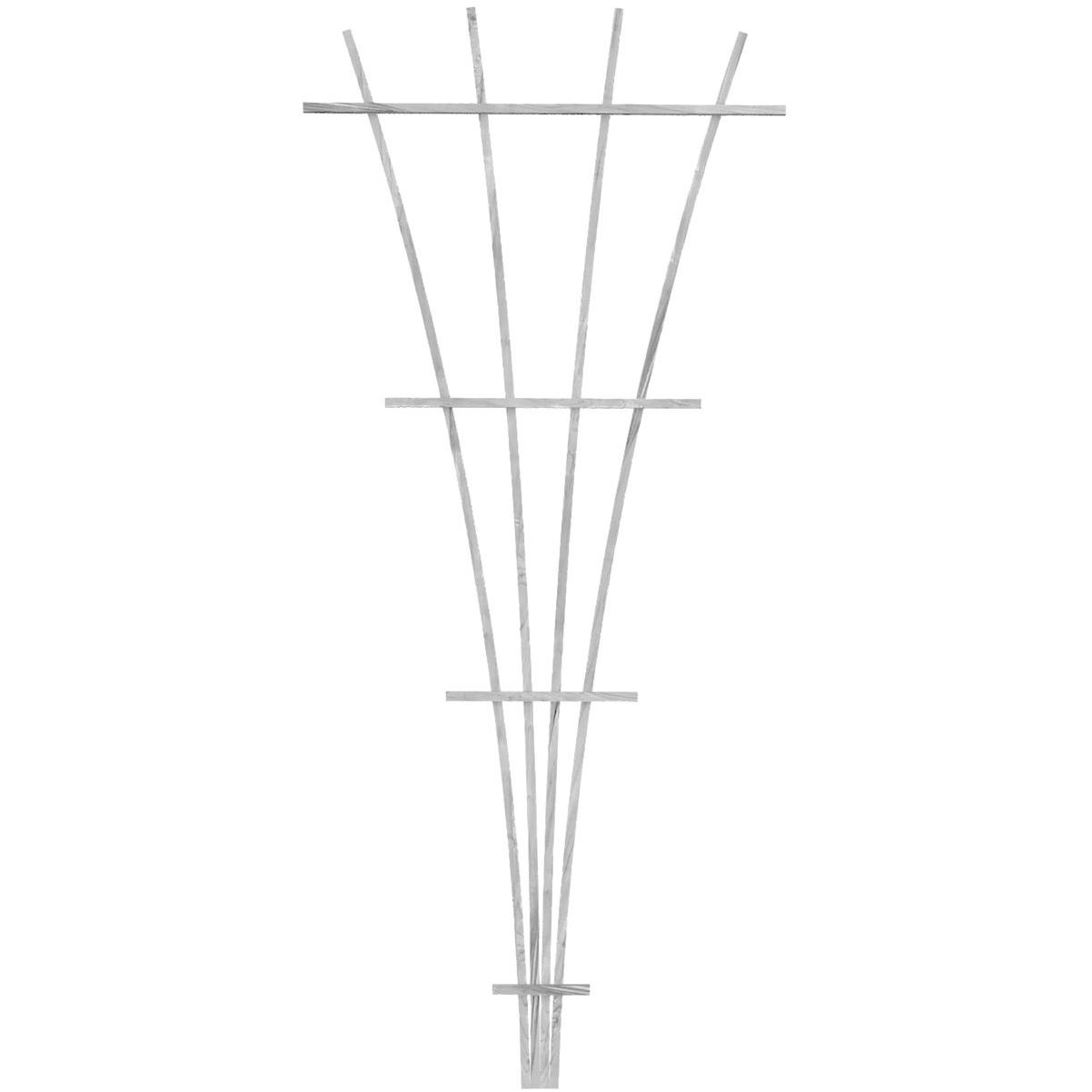 Panacea 72 In. White Wood Fan Trellis