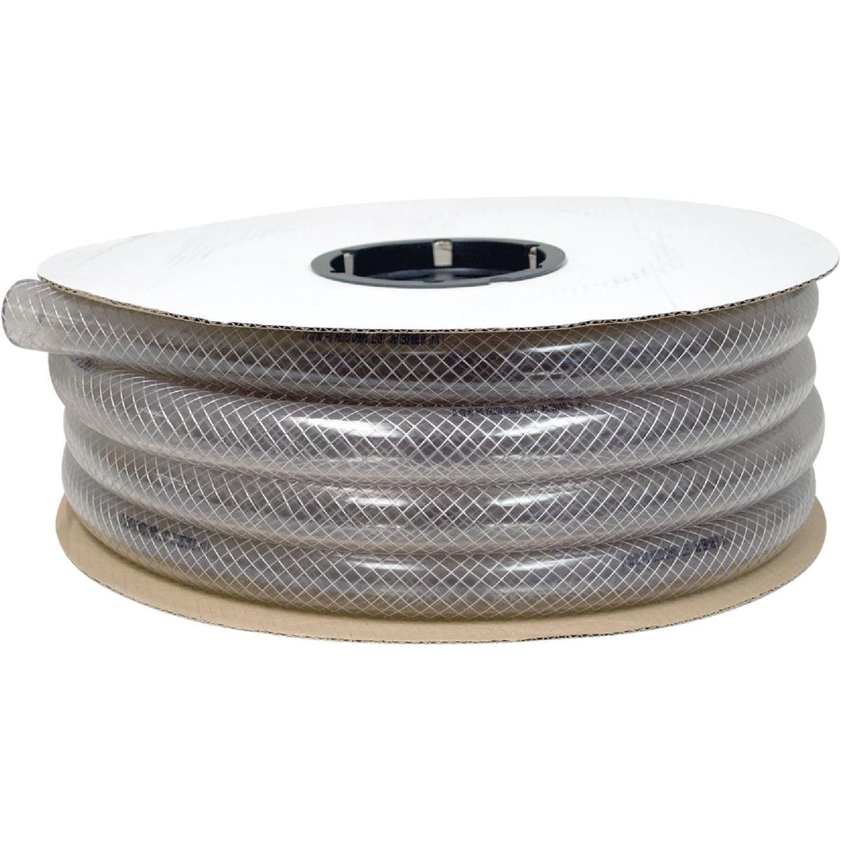 Abbott Rubber 1-3/4 In. x 1-1/4 In. x 50 Ft. Clear T12 Braided PVC Tubing