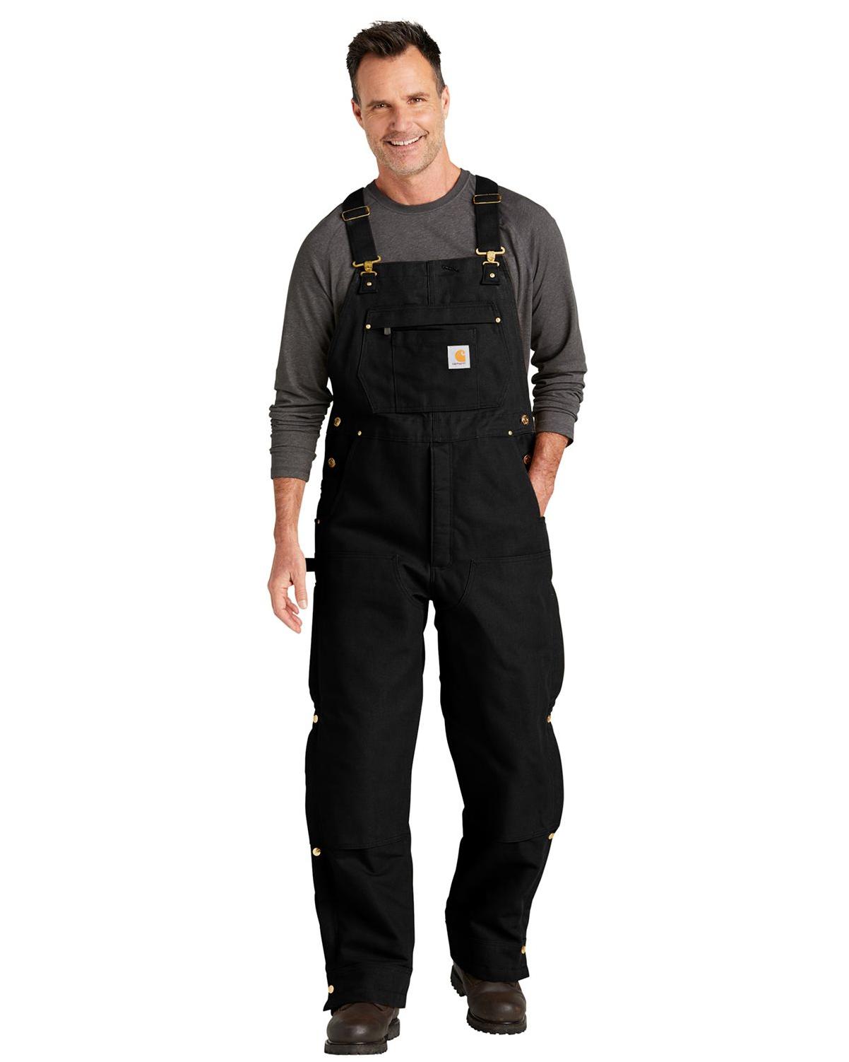 Carhartt Bib Overalls Men's Black 104393-BLK