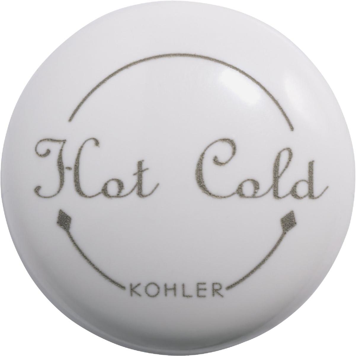 Kohler Fairfax White Single Handle Button