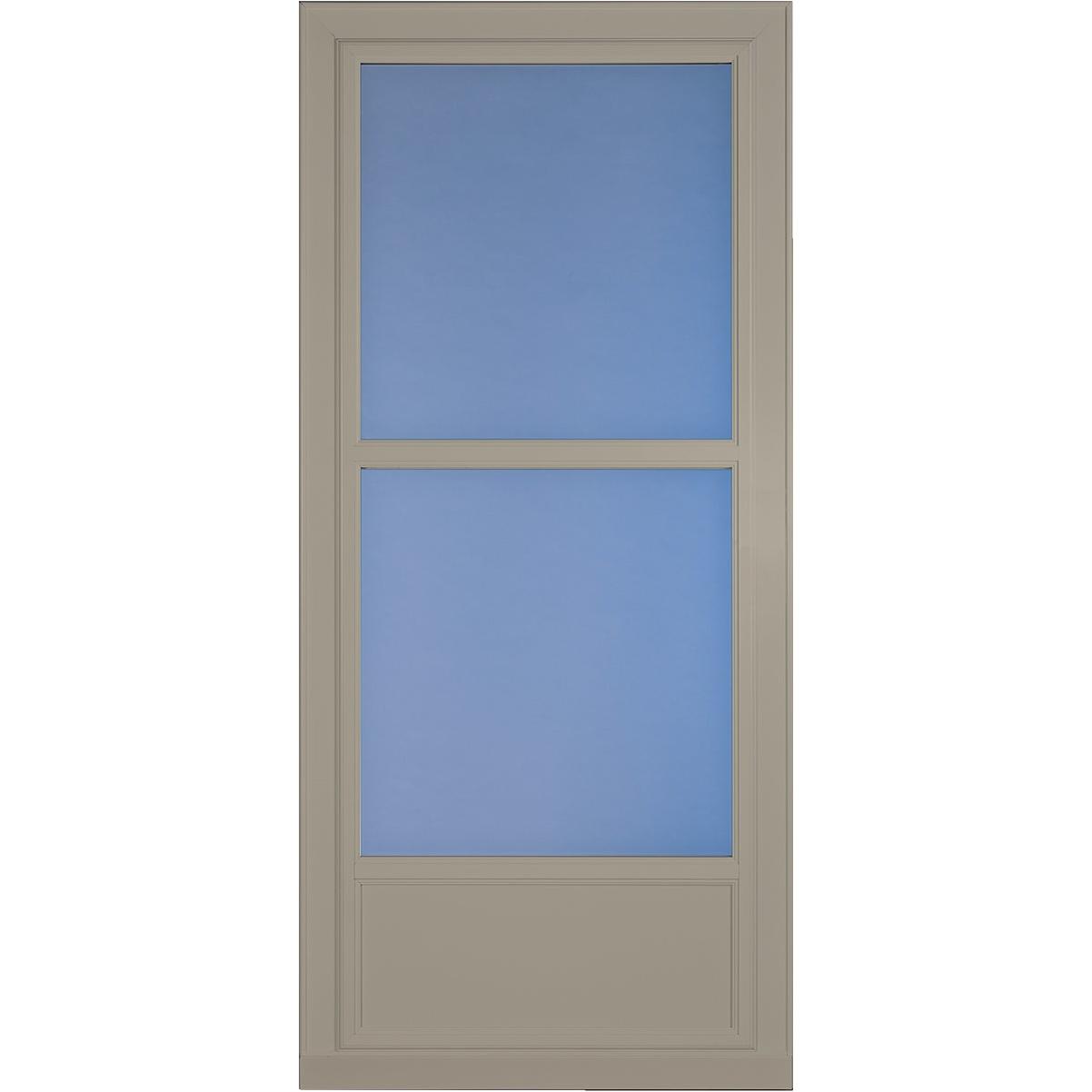 Larson Easy Vent 146 Series 36 In. W x 81 In. H x 1-7/8 In. Thick Sandstone Mid View Aluminum Storm Door