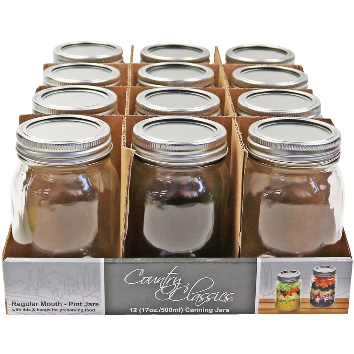 Country Classics Pint Size Regular Mouth Canning Jar