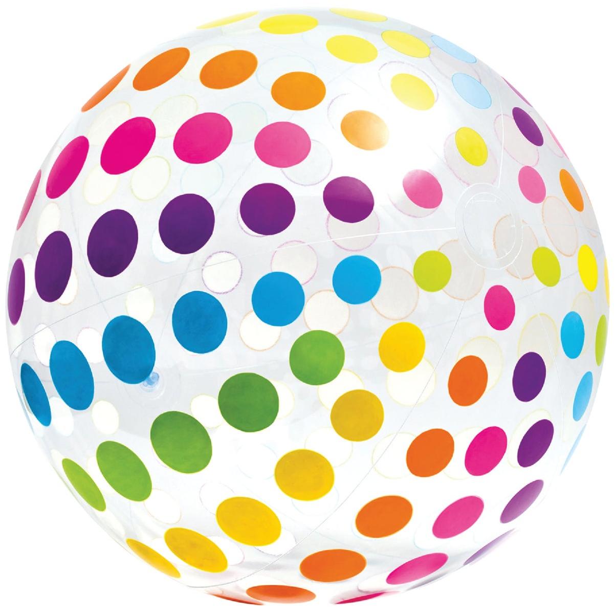 Jumbo Multi-Colored Beach Ball - 42 In. - INTEX 