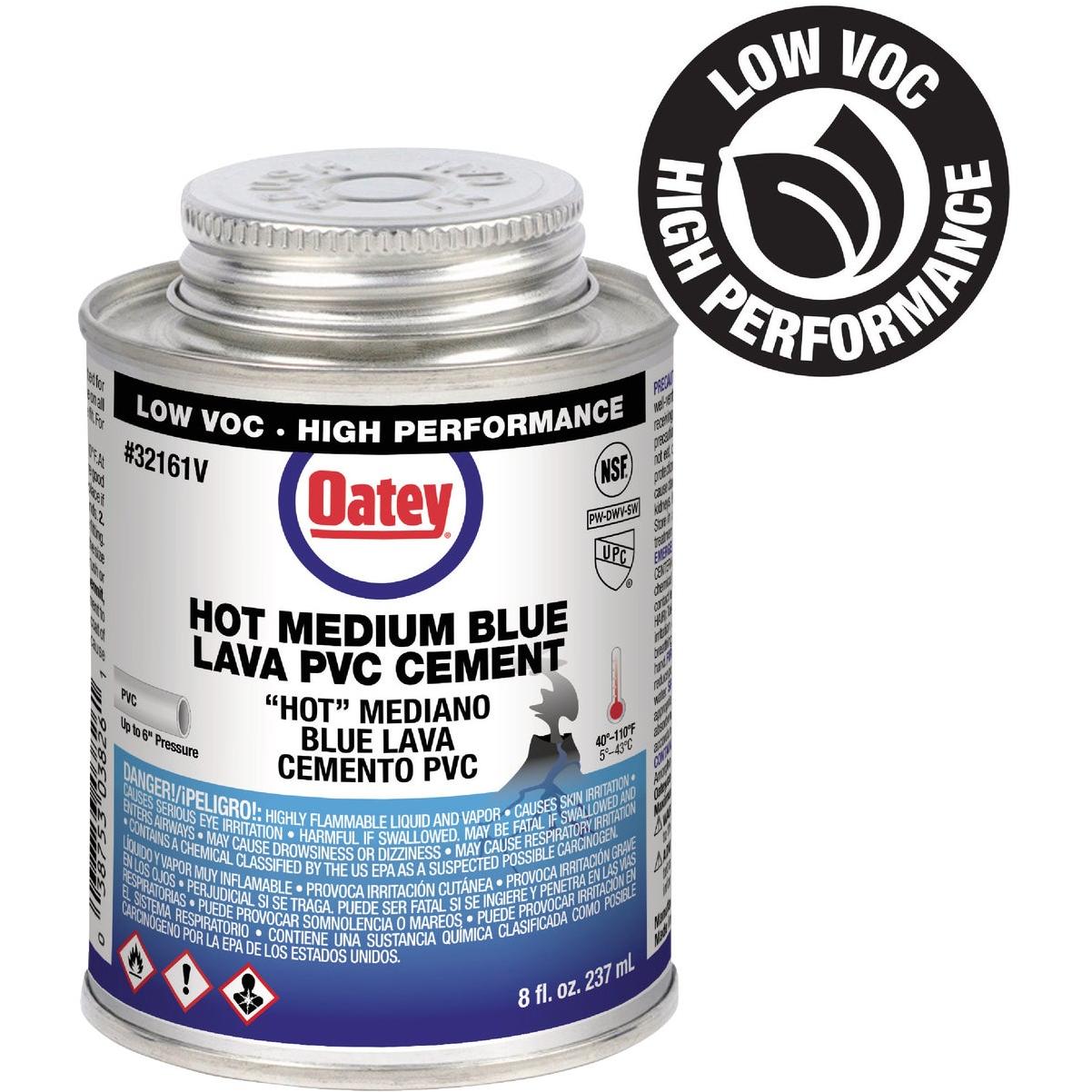 Oatey Blue Lava 8-fl oz Blue PVC Cement in the Pipe Cements, Primers &  Cleaners department at