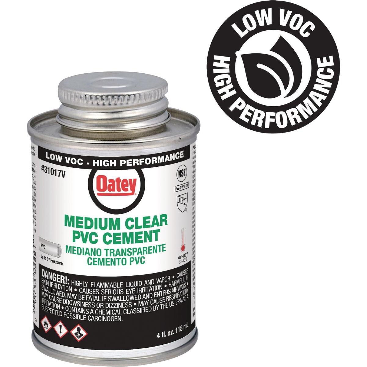Oatey Regular Clear PVC Cement Clear, 54 OFF