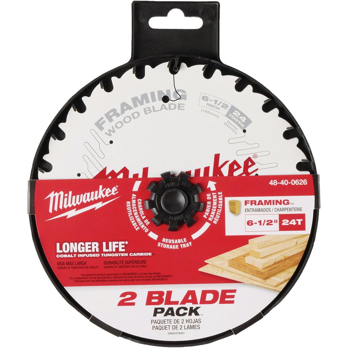 6-1/2 in. 24-Tooth Framing Circular Saw Blade Value Pack (2-Pack) 6-1/2 in. 24-Tooth Framing Circular Saw Blade Value Pack (2-Pack)
