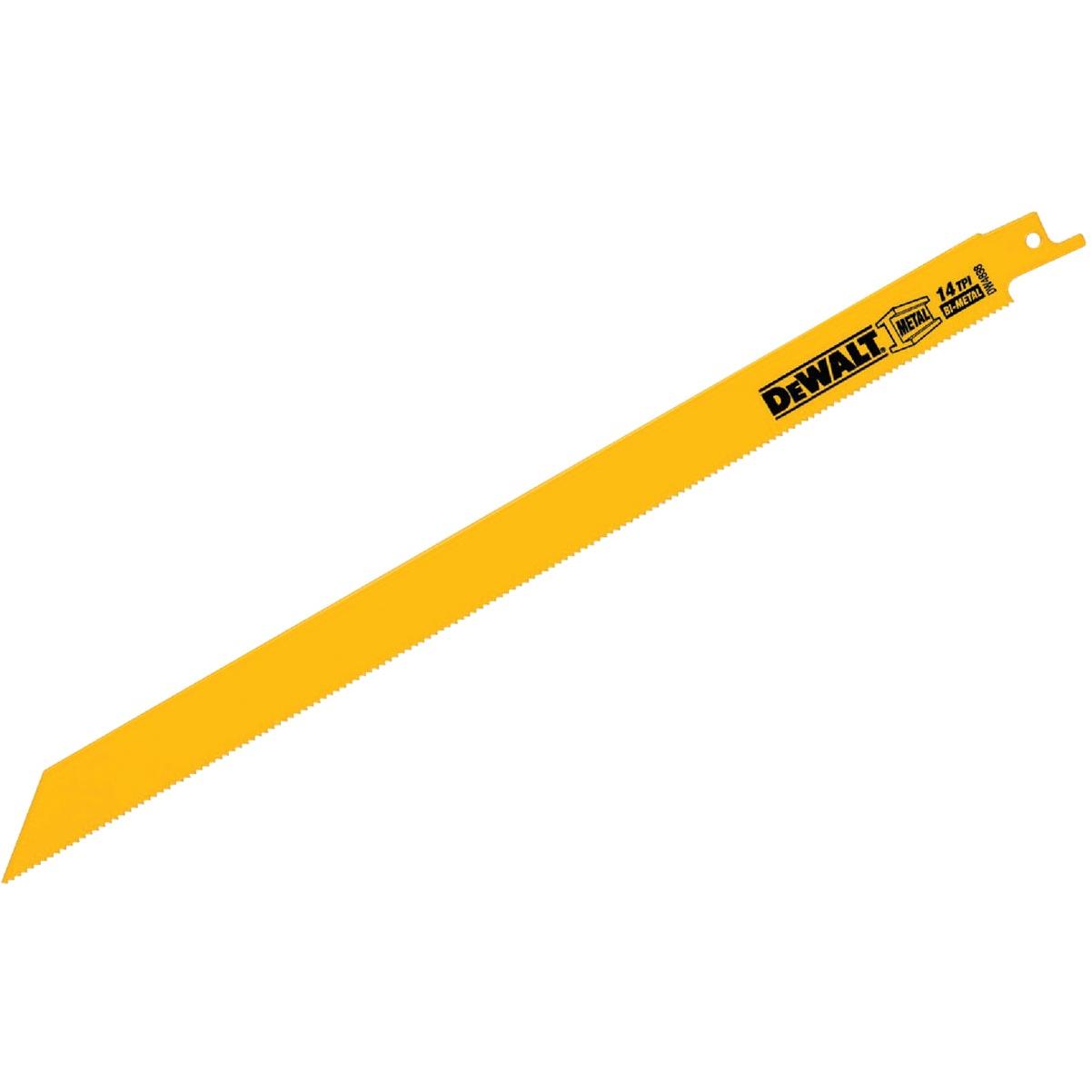 DEWALT 12 In. 14 TPI Bi-Metal Metal Reciprocating Saw Blade (5-Pack)