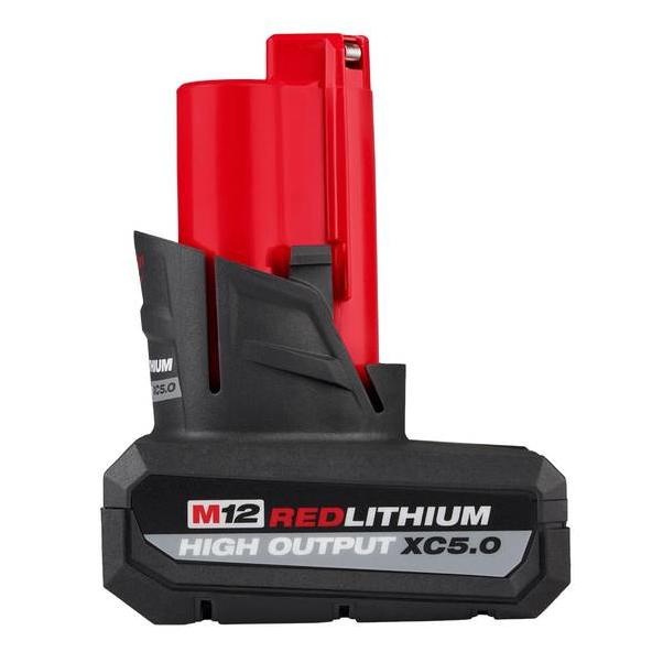 Milwaukee M12 REDLITHIUM 12 Volt Lithium Ion 5.0 Ah High Output