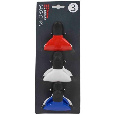 BC44207 Small Bag Clip, Assorted Colors - Pack of 3