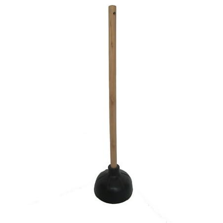Dream Bath Heavy Duty Ergonomic Wooden handle Double layer Cup Plunger