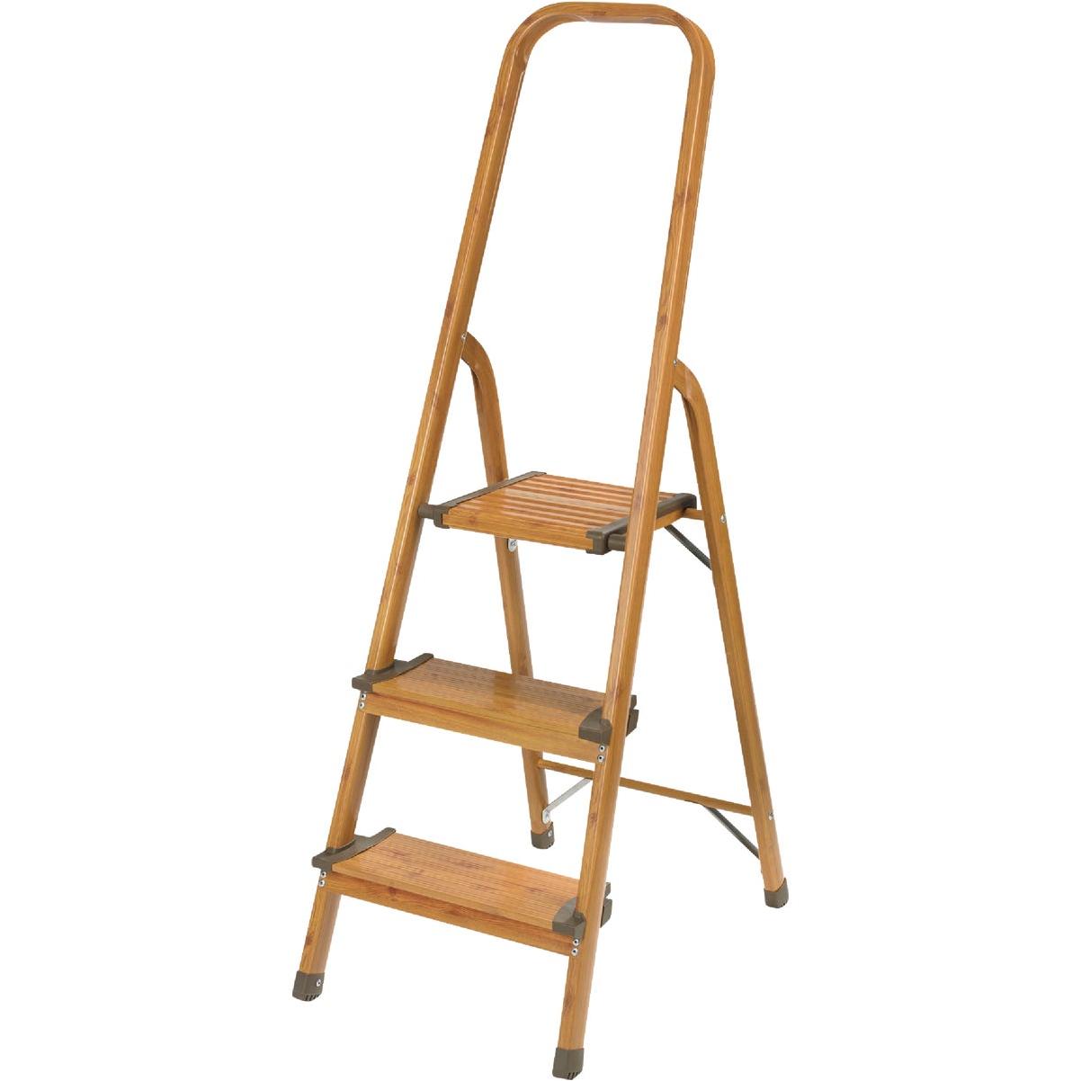 Polder Wood Grain Color 3-Step Ultralight Aluminum Step Stool