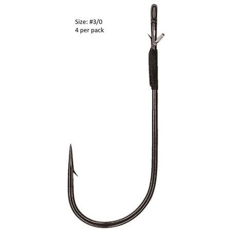 Hayabusa EC95571-3/0 FPP Straight Straight Shank Worm Hook with