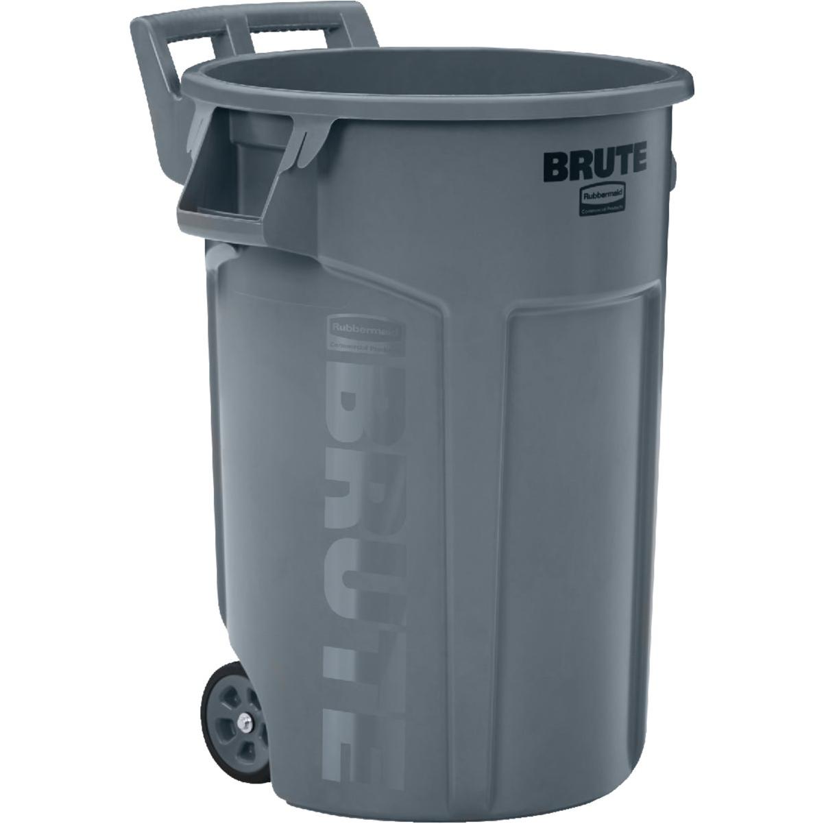 Rubbermaid Commercial Products 20-Gallons Gray Plastic Commercial