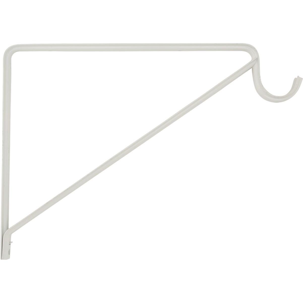 National Hardware 125 Lb. Capacity White Shelf/Rod Bracket, Bulk