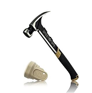 2027468 14.5 in. Milled Face Framing Hammer Polypropylene TPR Handle, Black & Flat Dark Earth - 22 oz