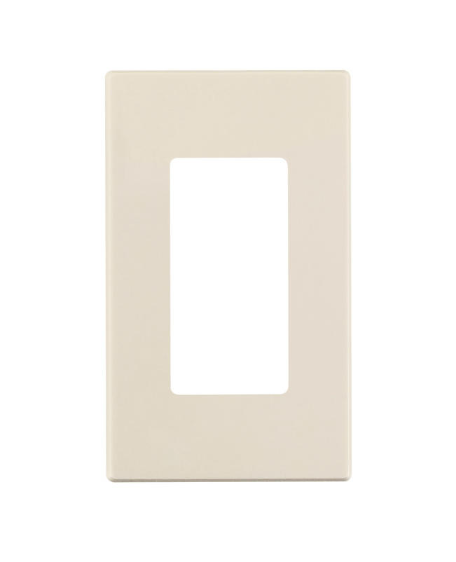 Leviton Almond 1 gang Polycarbonate Decorator Wall Plate 1 pk
