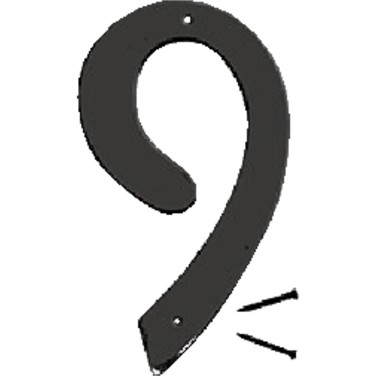 Hy-Ko 4 In. Satin Black Number 9