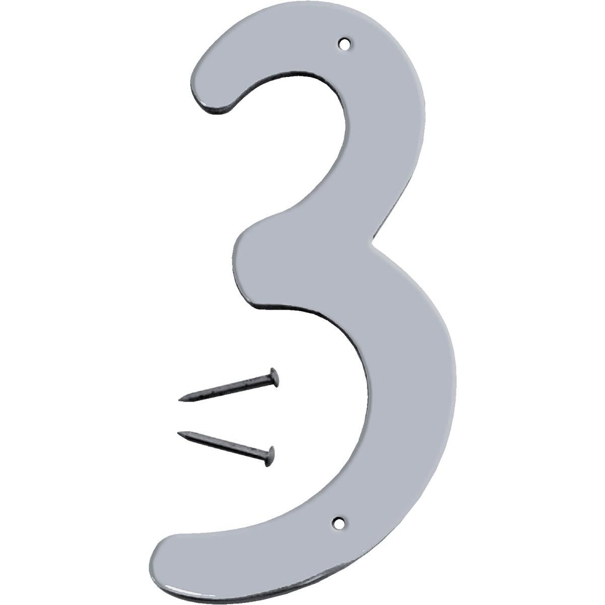 Hy-Ko 4 In. Satin Nickel Number 3