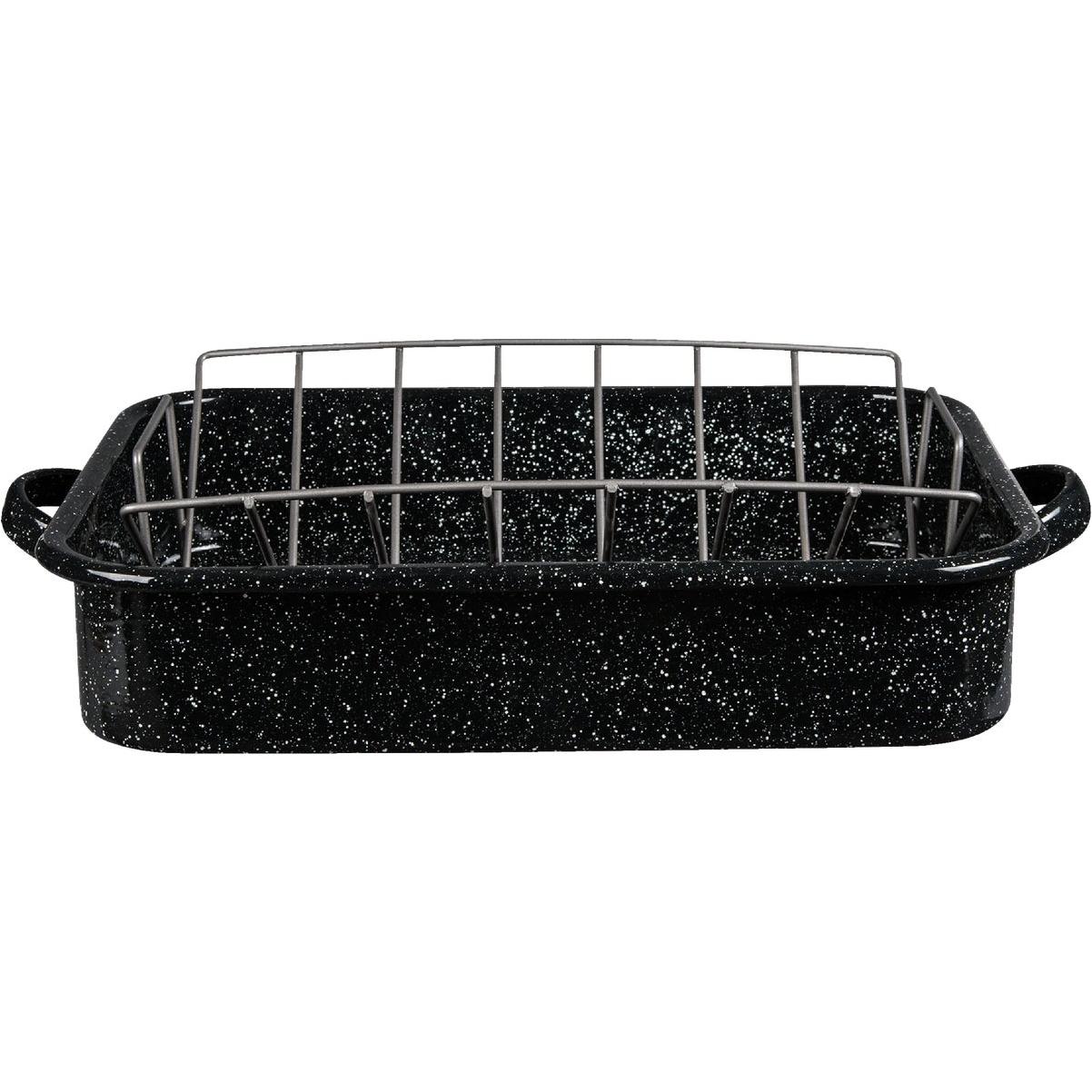 GraniteWare Open Rectangular Roaster with V-Rack