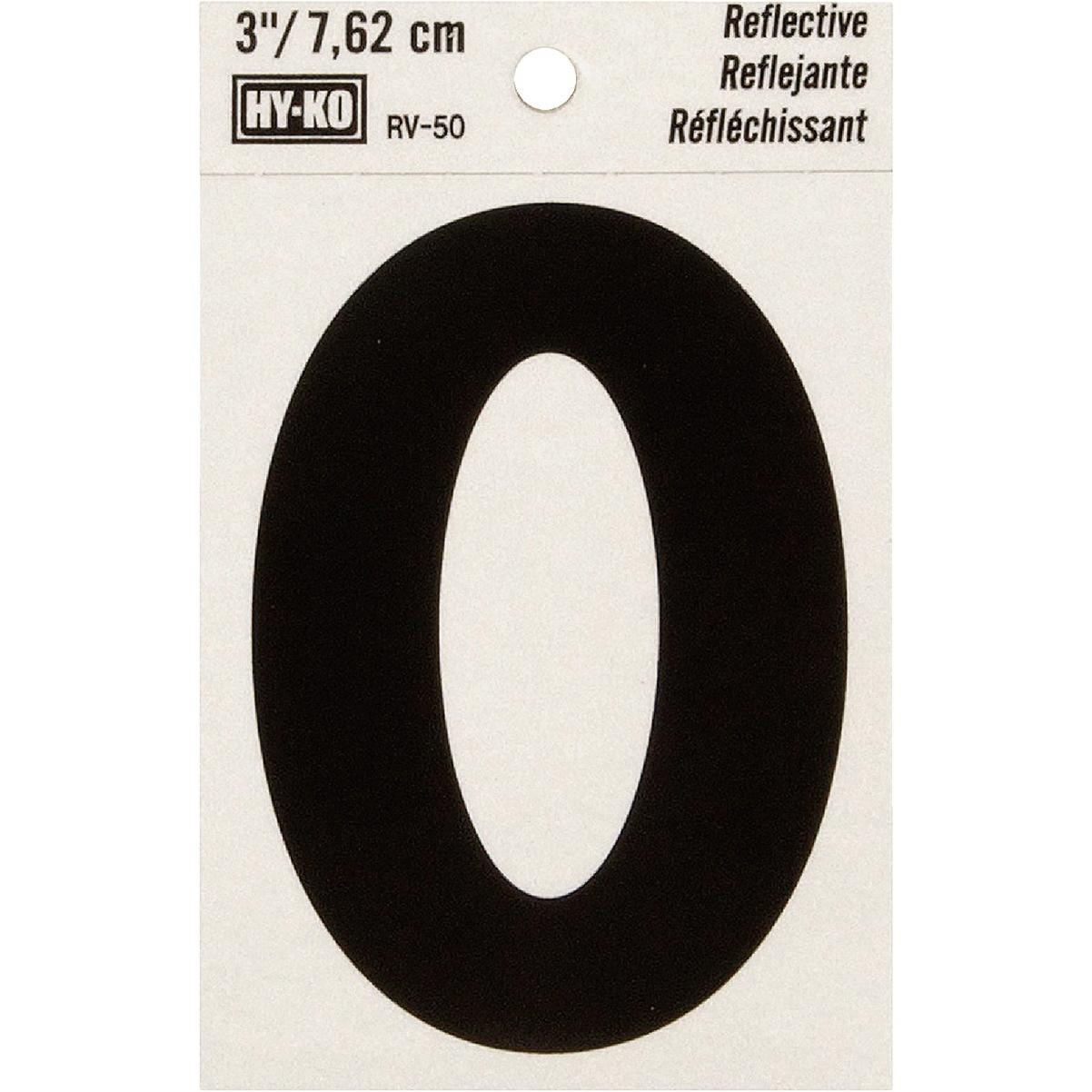 Hy-Ko 3 In. Reflective Letter O