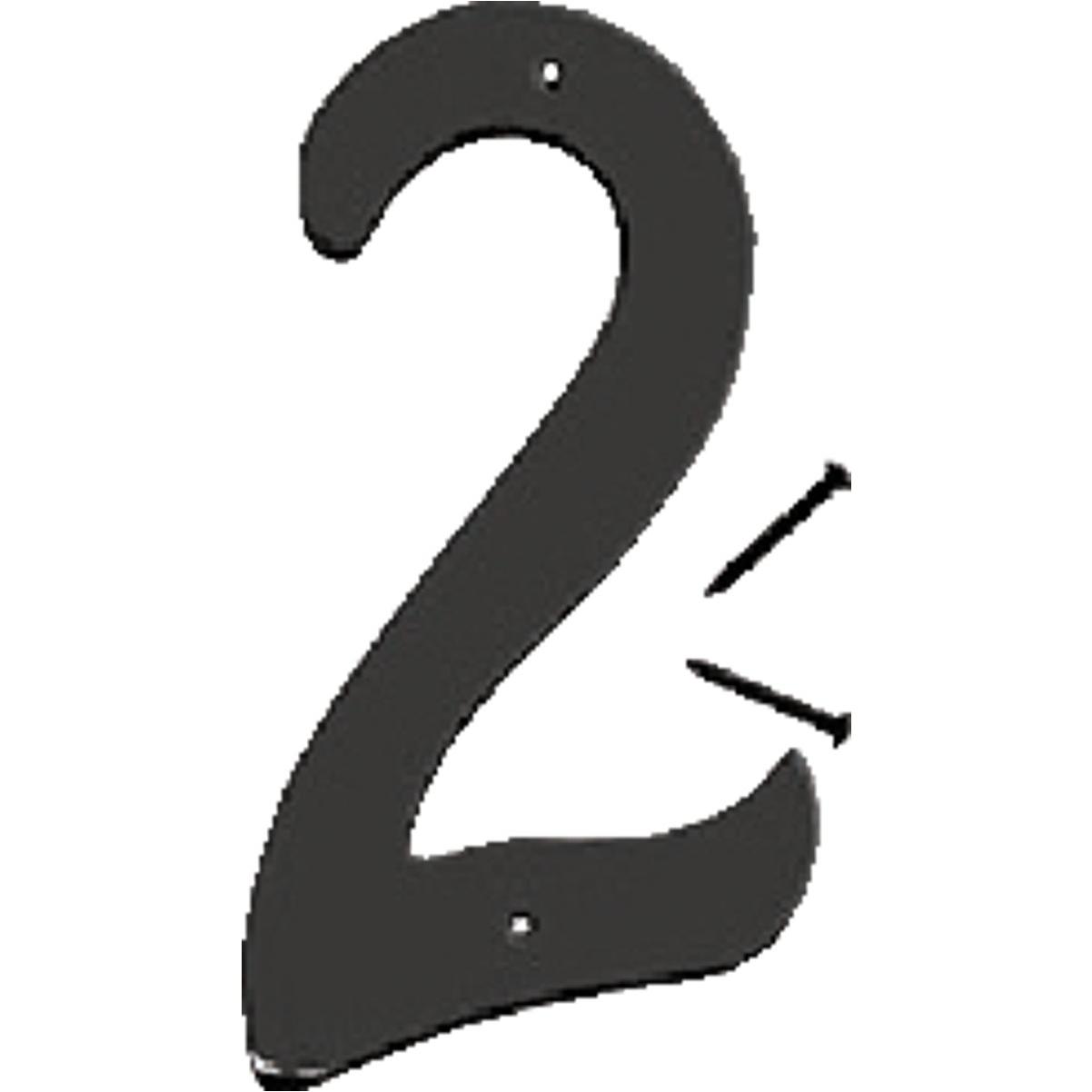 Hy-Ko 4 In. Satin Black Number 2