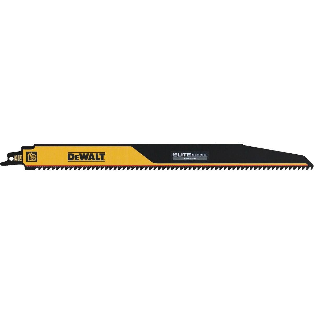 DEWALT Elite Series 12 In. 6 TPI Wood with Nails Demolition Reciprocating Saw Blade