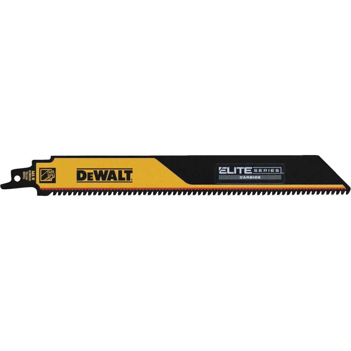 DEWALT Elite Series 9 In. 8 TPI Carbide Metal Reciprocating Saw Blade