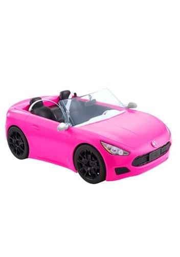 Convertible 2-seater Pink Toy Car For Dolls With Seatbelts And Rolling Wheels