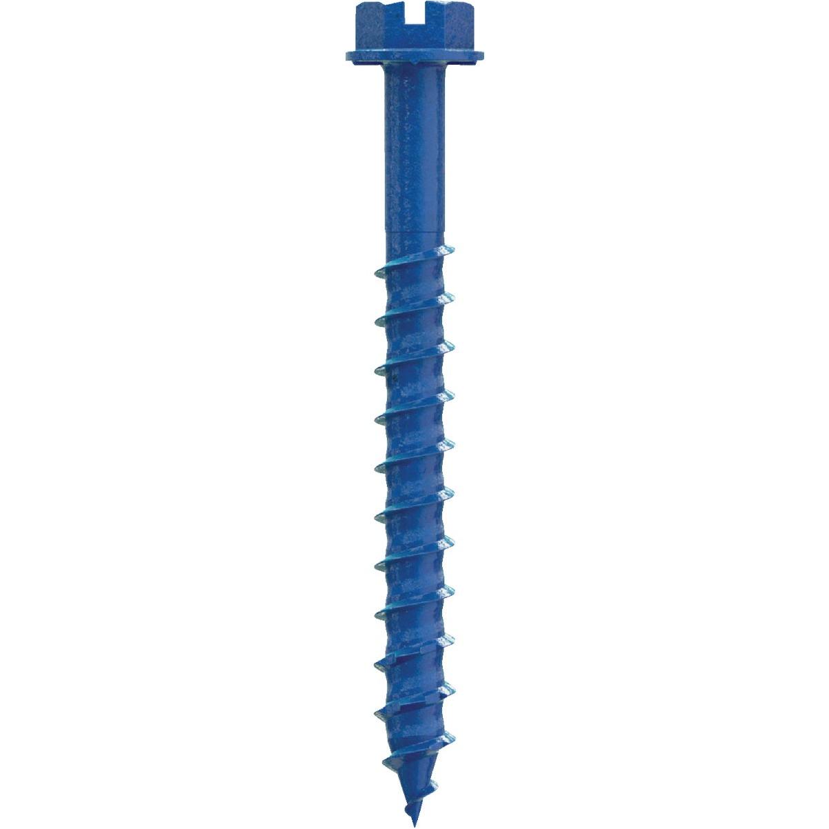 Simpson Strong-Tie Titen Turbo 1/4 In. x 2-1/4 In. Hex-Head Concrete and Masonry Screw, Blue (75-Count)