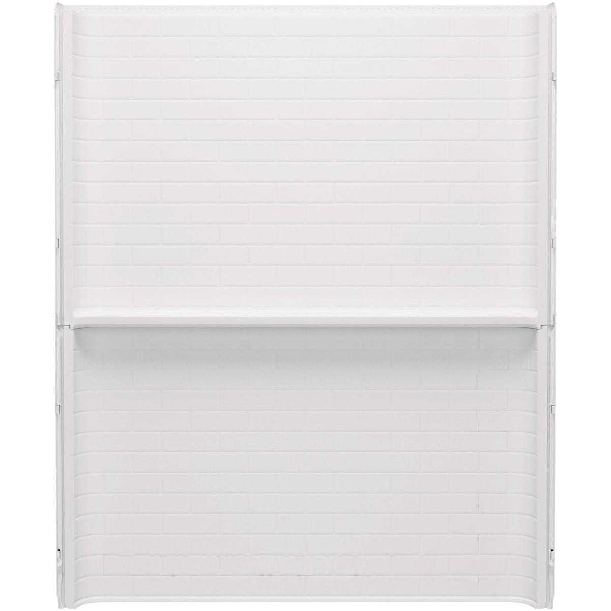 Sterling Traverse 60 In. x 72.25 In. Alcove Shower Back Wall, White