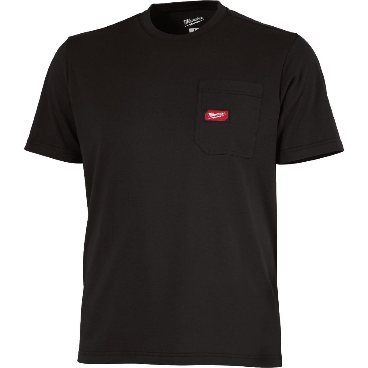 Milwaukee GridIron XL Black Short Sleeve Heavy-Duty Pocket T-Shirt