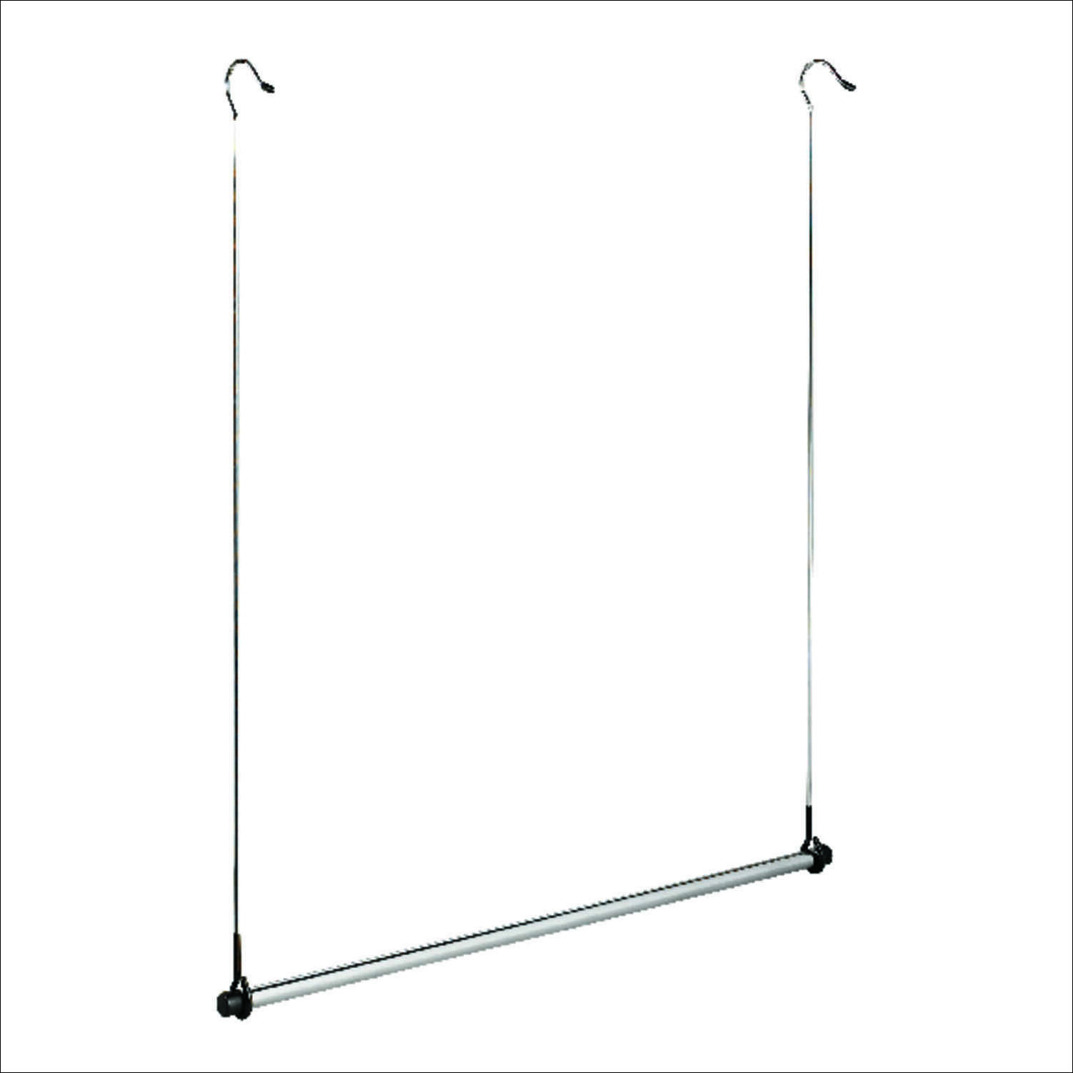 Whitmor 30-13/16 in. H x 2 in. W x 34-1/2 in. L Chrome Closet Hook 1 pk