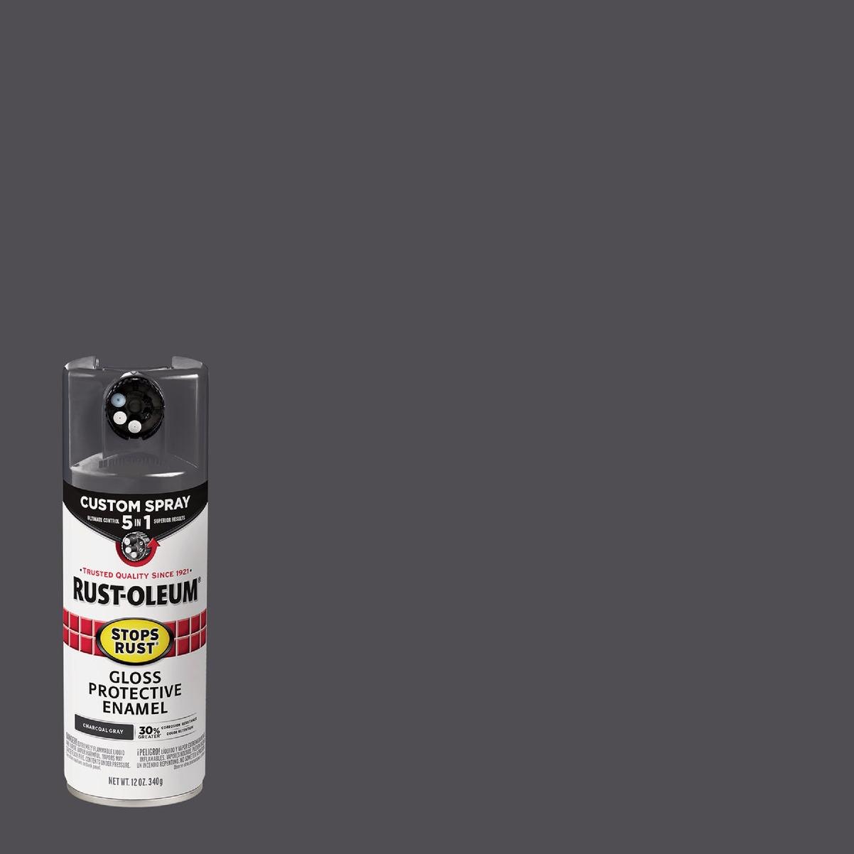 Rust-Oleum Stops Rust Gloss Black Spray Paint 12 oz