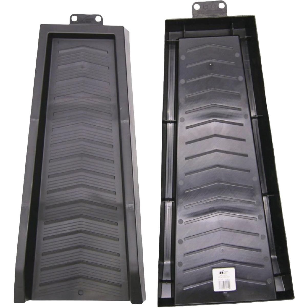 XL 18.9 In. x 39.3 In. Black Recycled Plastic Boot Tray - Kwik-Set Fasteners